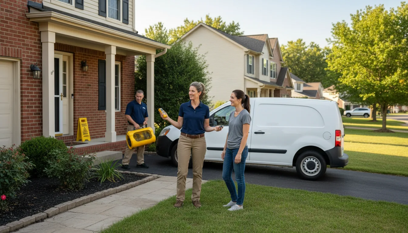 Residential water damage restoration in Fe Warren Afb, WY